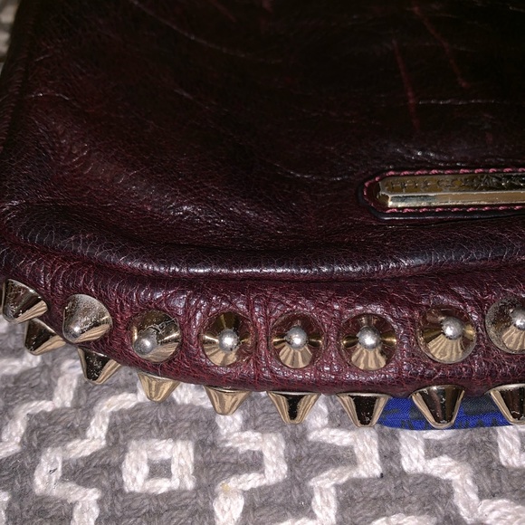Rebecca Minkoff Flirty Maroon Spike Crossbody Bag - Picture 3 of 6
